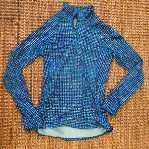 blue under armour pull over